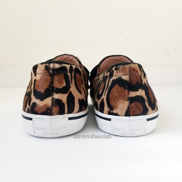 KATE SPADE delise leopard bow flats loafers 10 - Picture 5 of 6